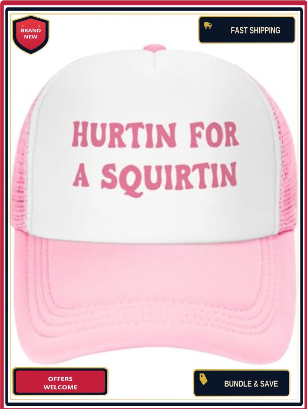 Funny Trucker Hat Adult Humor Adjustable Baseball Cap